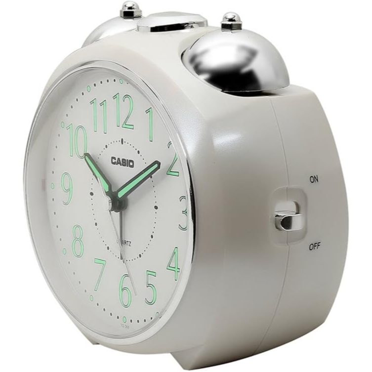 Casio Analog Table Clock White Tq-369-7Df-White
