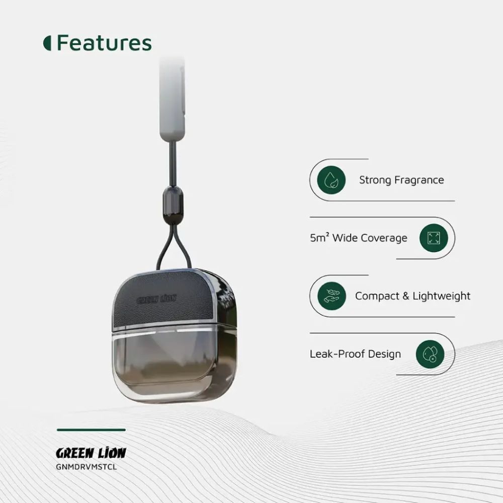 Green Lion Drive Mist Hanging Car Diffuser - Clear