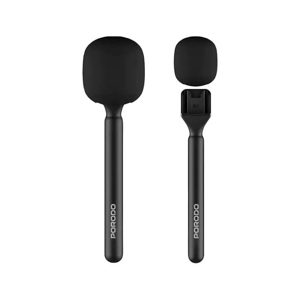 Porodo Two-Device Connect Handheld Lavalier Microphone