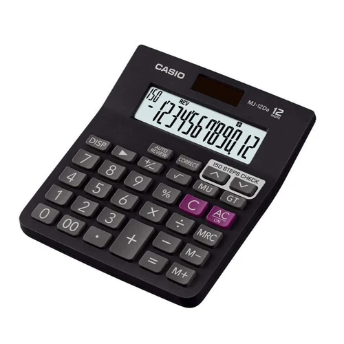 Casio Mini Desk Type Check Calculator MJ-12DA