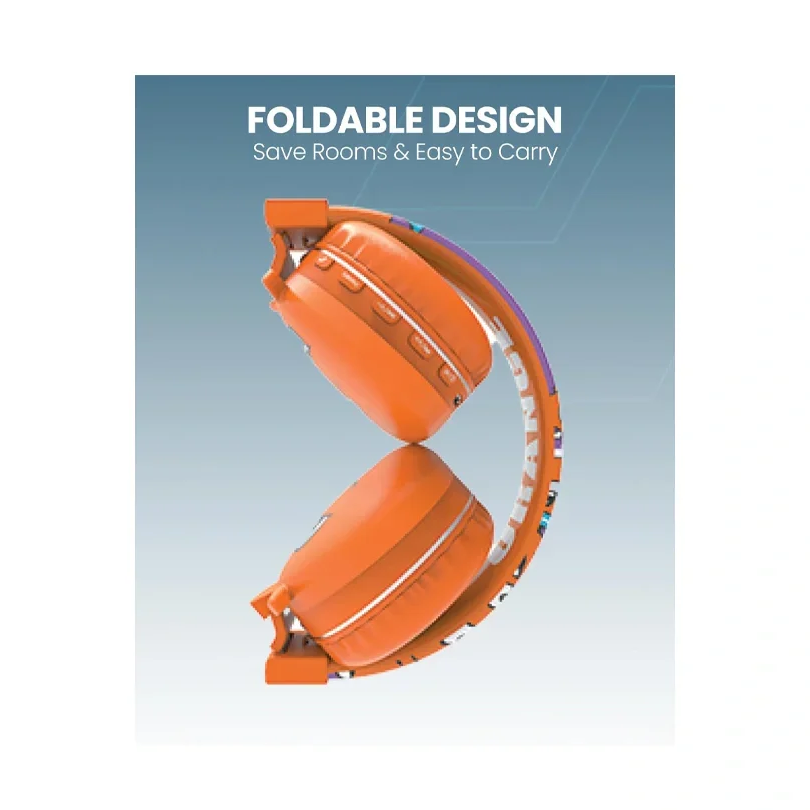 Moxedo Junior Dilla Wireless On-Ear Headphones For Kids - Orange