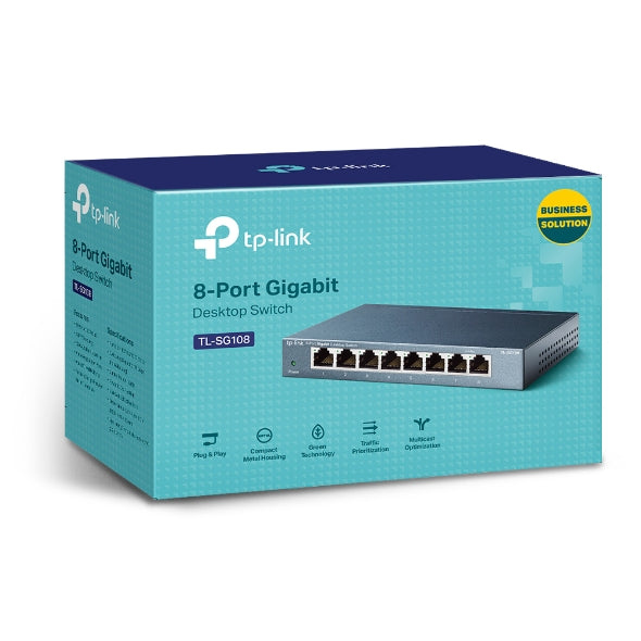 Tp-Link 8-Port Gigabit Desktop Switch Tl-Sg108
