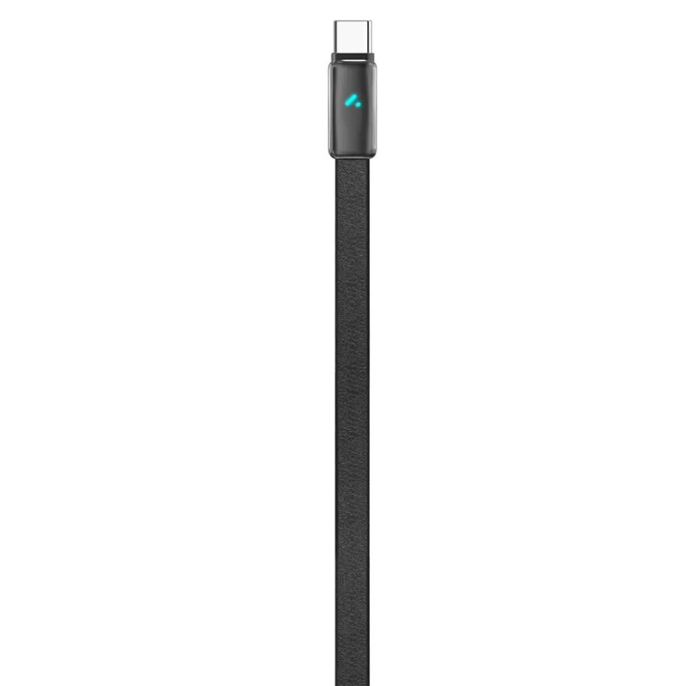 Porodo 100W Led Usb-C To Usb-C Leather Charging & Data Transfer Cable