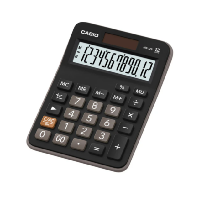Casio Electronic Calculator Mx-12B-Bk