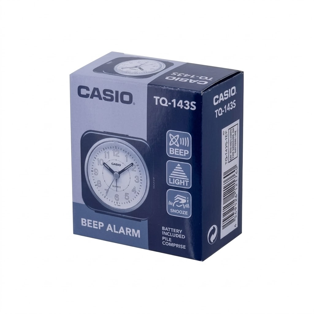 Casio Analog Table Alarm Clock Tq-143S-2Df-Blue