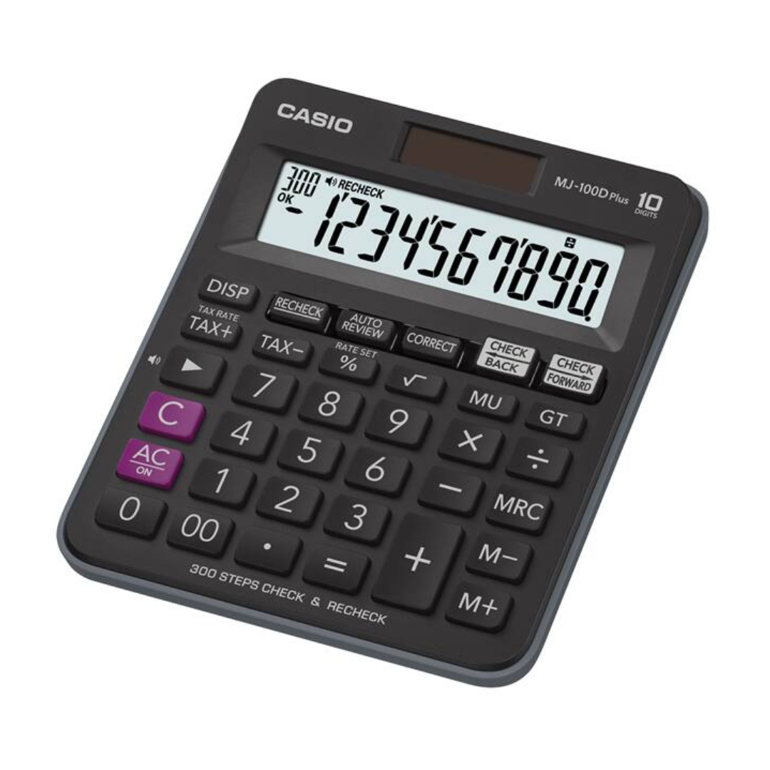Casio Mj-100D Plus Mini Desk Type Calculator
