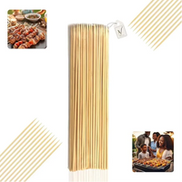 Bbq Bamboo Stick Skewers 40 Pcs