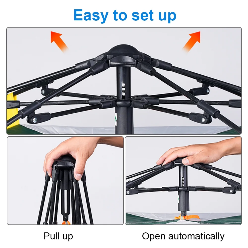 Portable Automatic Outdoor Camping Tent 222X222X150Cm