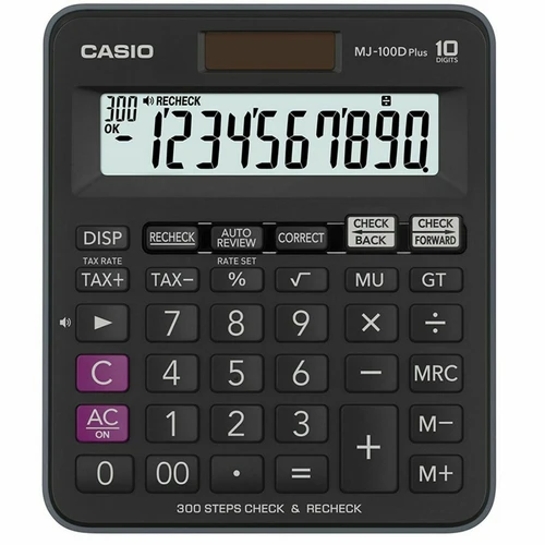 Casio Mj-100D Plus Mini Desk Type Calculator