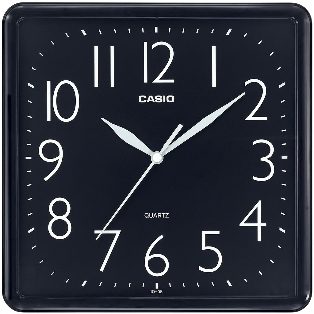 Casio Wall Analog Clock Square Iq06-1Df-Black