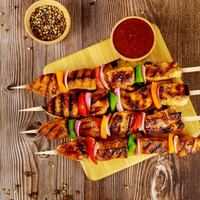 Bbq Bamboo Stick Skewers 40 Pcs