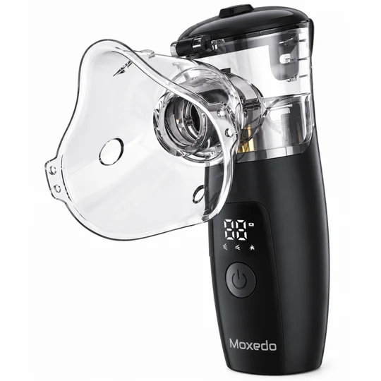 Moxedo Portable Mesh Nebulizer For Adults & Children Black (Mx-Mn004)