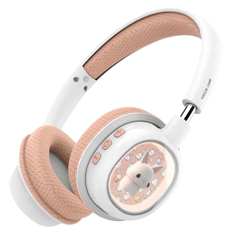 Green Lion Gk-600 Kids Wireless Headphones-Pink