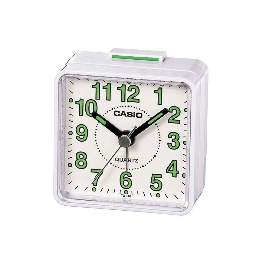 Casio Analog Table Clock Tq-218-1Bdf-White