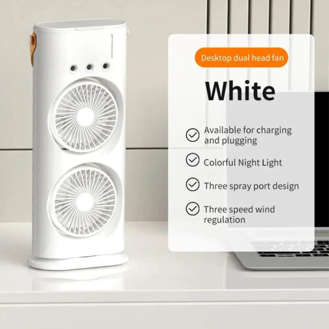 Portable Double Ended Desk Spray Fan