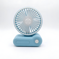 Portable Desk Mini Fan Rechargeable - Blue