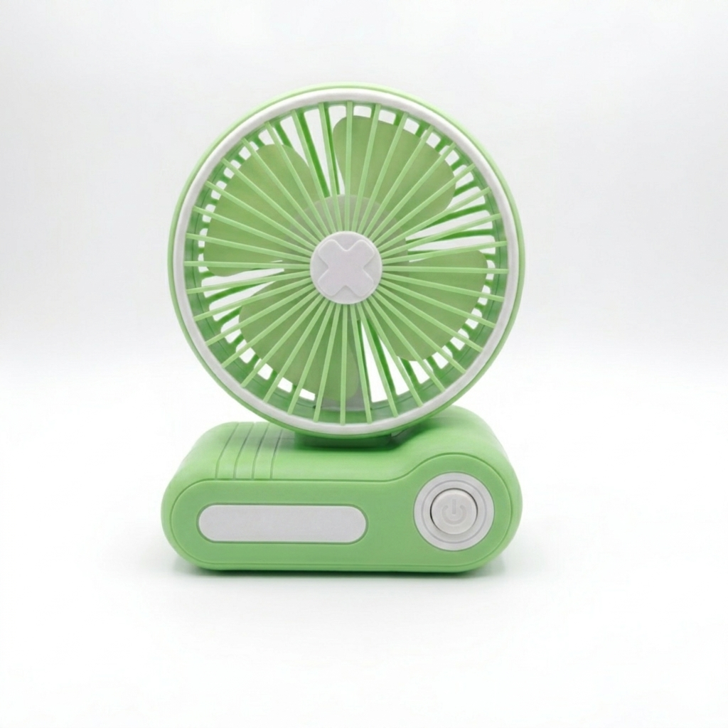 Portable Desk Mini Fan Rechargeable - Green