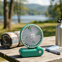 Portable Desk Mini Fan Rechargeable - Green