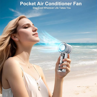 Handheld Digital Display Charging Fan With Light