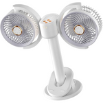 Double Head Clip On Circulation Fan