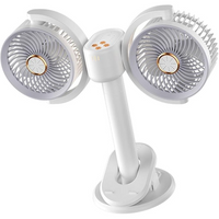 Double Head Clip On Circulation Fan