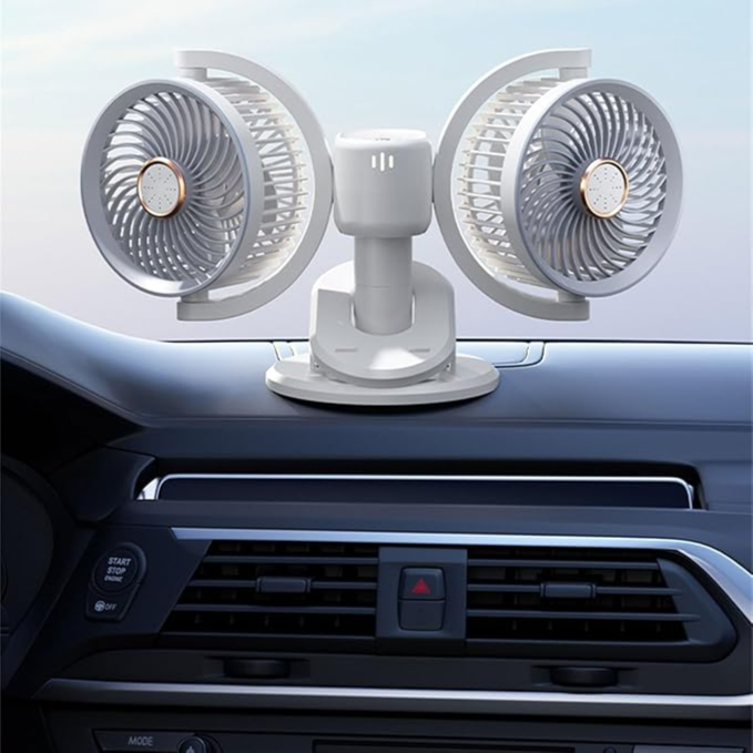 Double Head Clip On Circulation Fan