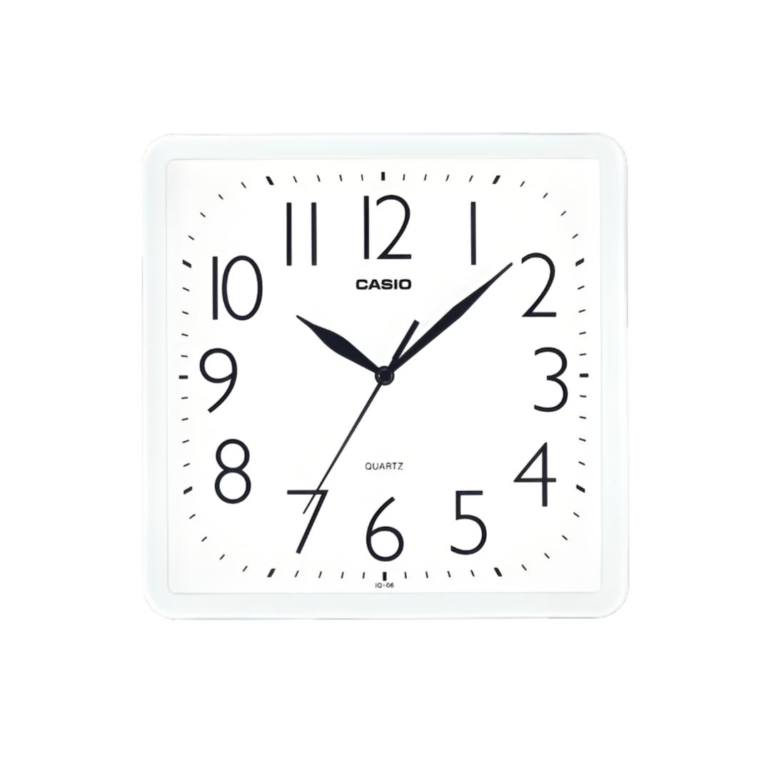 Casio Wall Analog Clock Square Iq06-7Df-White