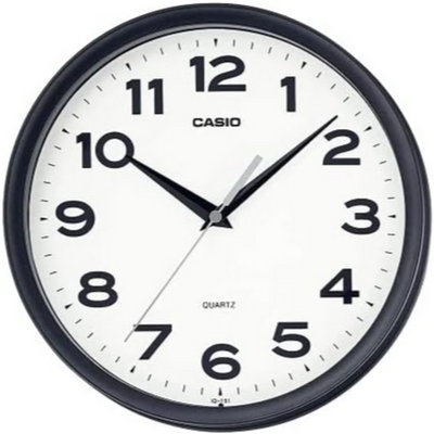 Casio Wall Analog Clock Round Iq151-5Df - Black