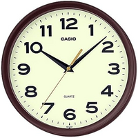 Casio Wall Analog Clock Round Iq151-5Df - Brown