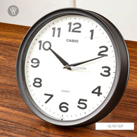 Casio Wall Analog Clock Round Iq151-5Df - Black