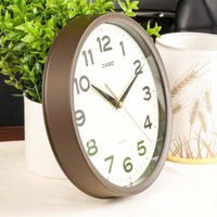 Casio Wall Analog Clock Round Iq151-5Df - Brown