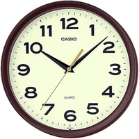 Casio Wall Analog Clock Round Iq151-5Df - Brown
