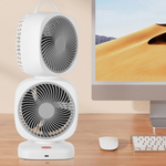 Double Head Rotating Desk Fan Rechargeable