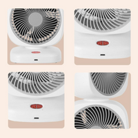 Double Head Rotating Desk Fan Rechargeable