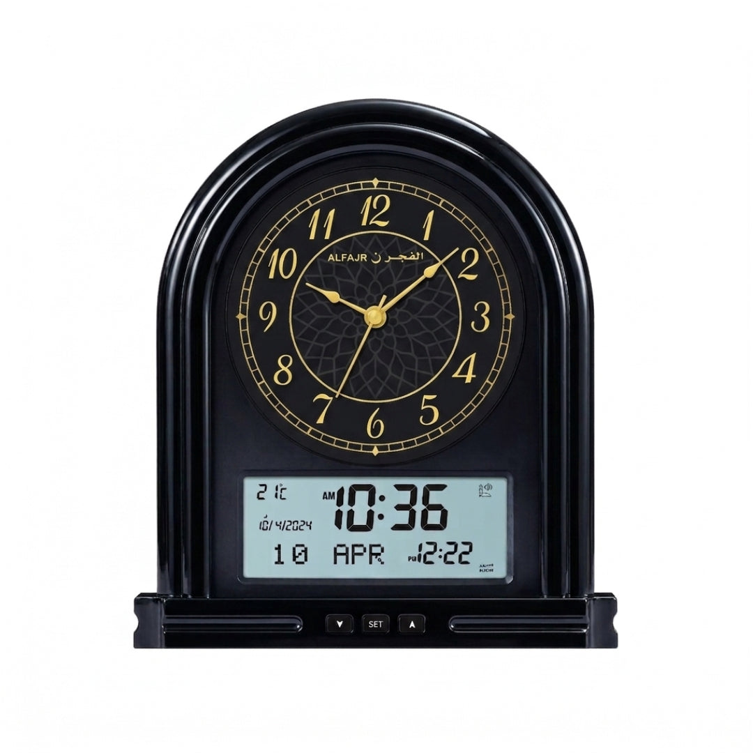 Al-Fajr Azan Clock Ca-21 - Black