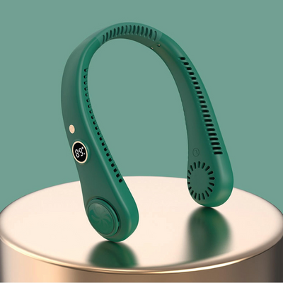 Vaneless Hanging Neck Fan - Green