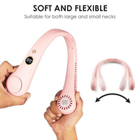Vaneless Hanging Neck Fan - Pink