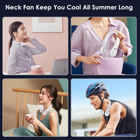 Vaneless Hanging Neck Fan - White