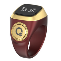 Smart Tasbih Zikr Ring - Maroon