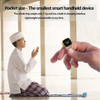 Smart Tasbih Zikr Ring - Black