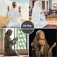 Smart Tasbih Zikr Ring - Black