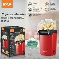 Raf Portable Hot Air Popcorn Maker Machine 1200W