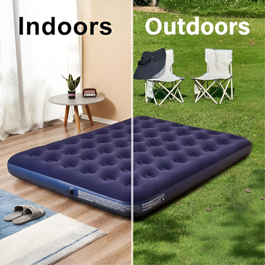 Inflatable Bed Double Side - Blue