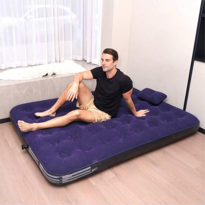 Inflatable Bed Double Side - Blue