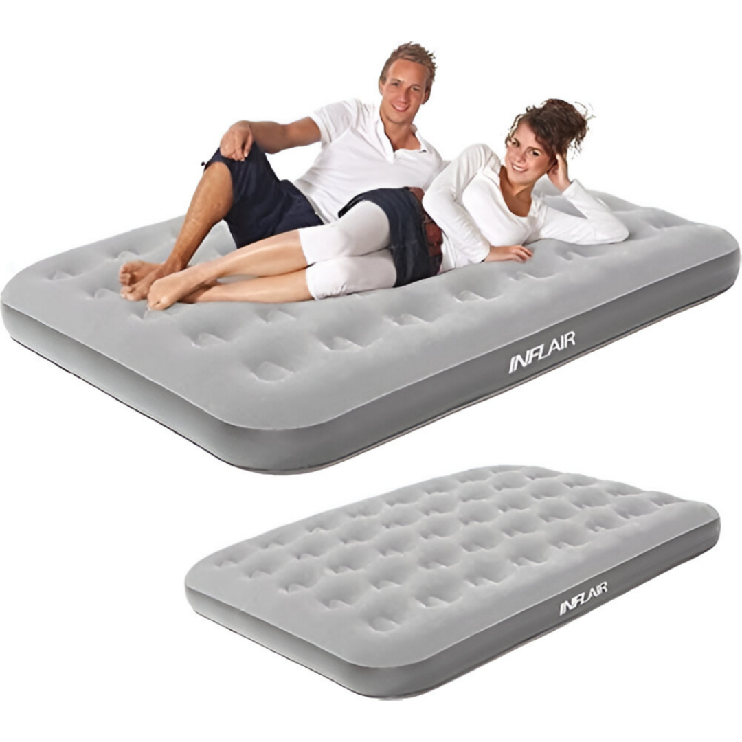Inflatable Bed Double Side - Grey