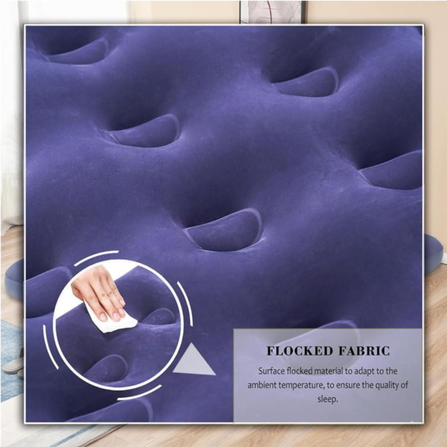 Inflatable Bed Double Side - Blue