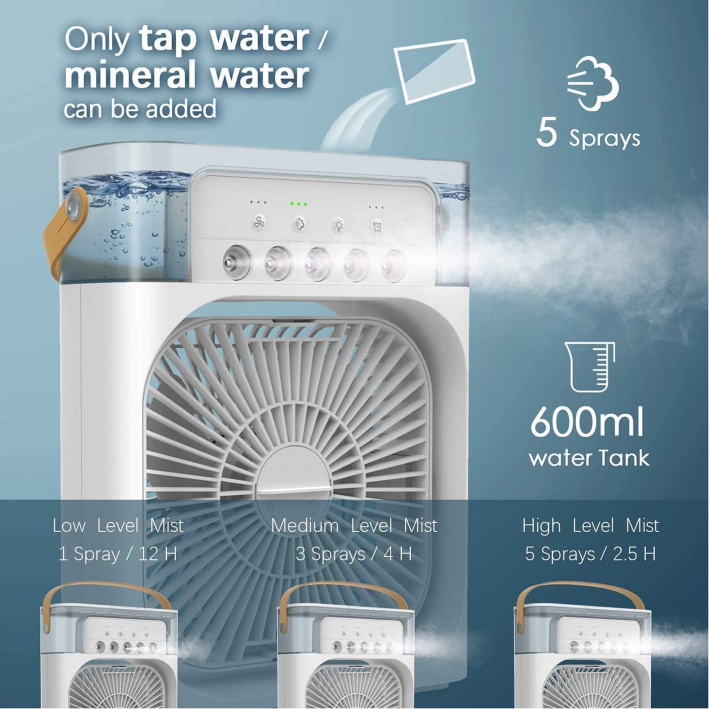 Portable Air Conditioner Cooler Fan