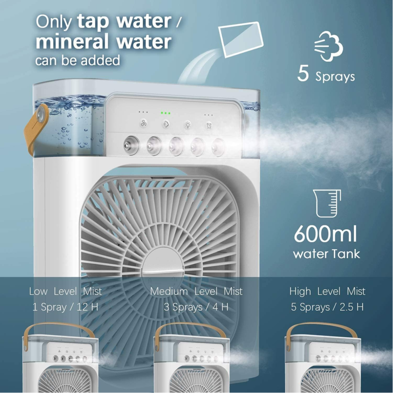 Portable Air Conditioner Cooler Fan