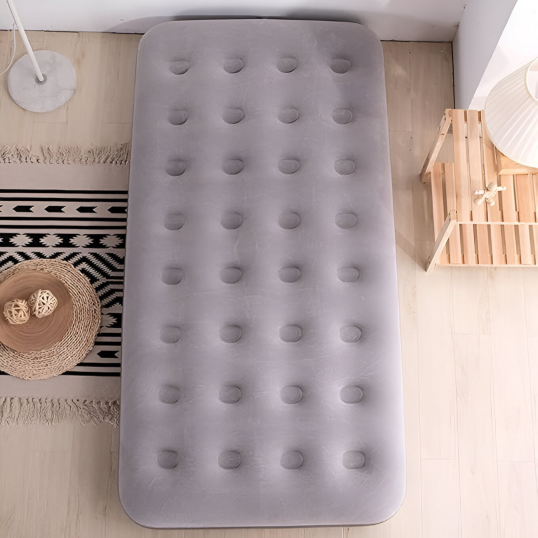 Inflatable Bed Single Size Grey - Grey