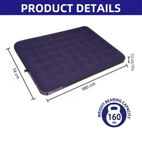 Inflatable Bed Single Size Grey - Grey